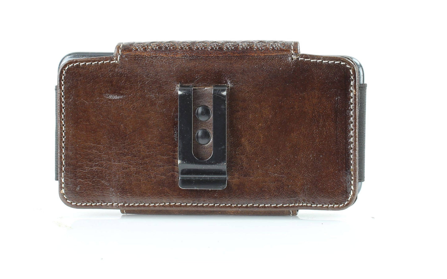 American Bison Basket Weave Horizontal Phone Case for Belt