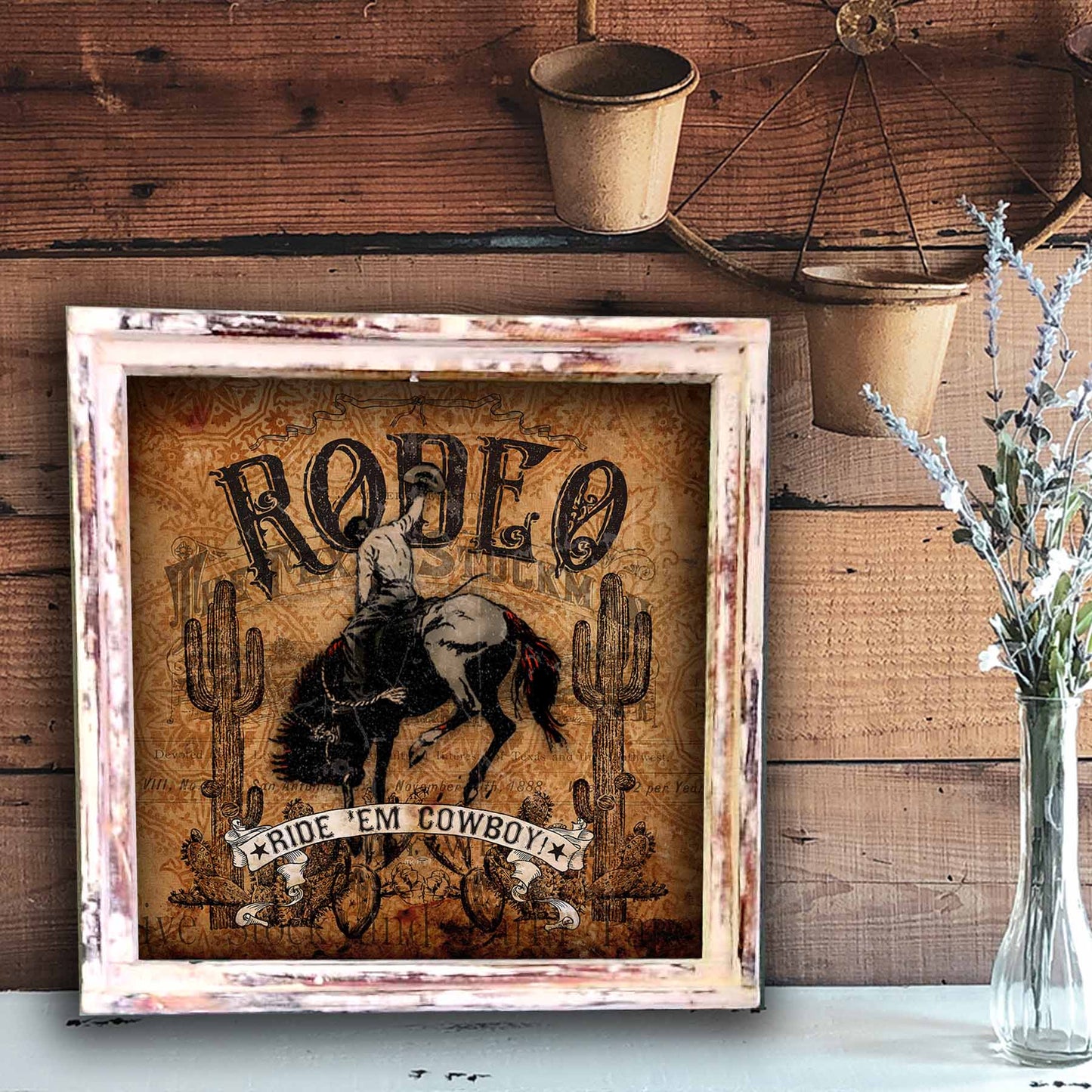 Rodeo/Ride 'Em Cowboy - Square Artwork