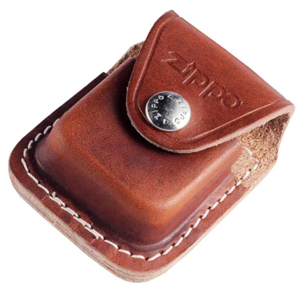 Zippo Brown Leather Pouch for Pocket Lighters