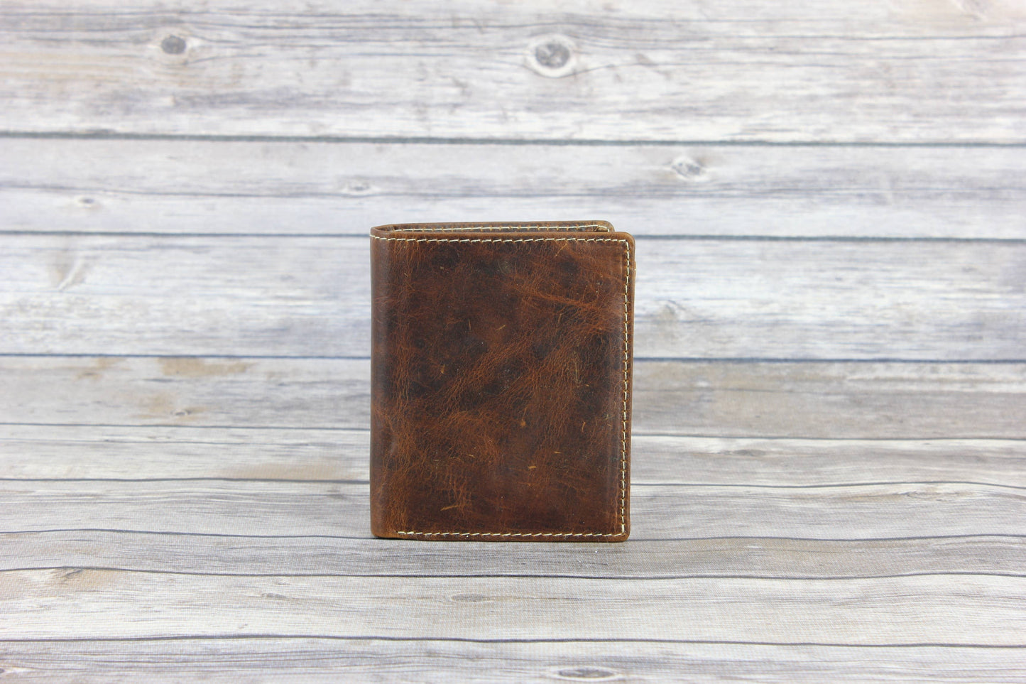 RFID Hunter leather men's euro hipster wallet style #8015