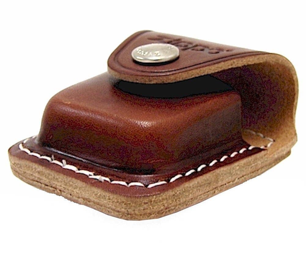 Zippo Brown Leather Pouch for Pocket Lighters