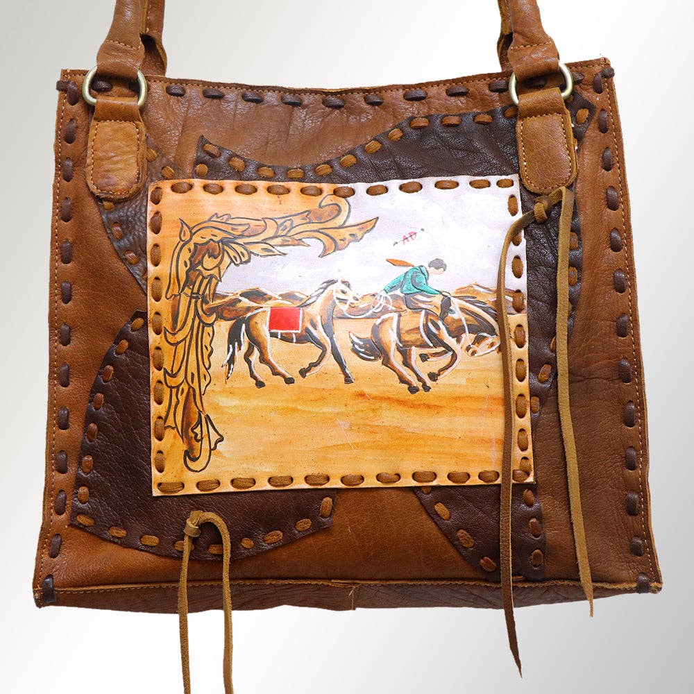 ADBGM248R23 Tote Genuine Western Leather Women Bag