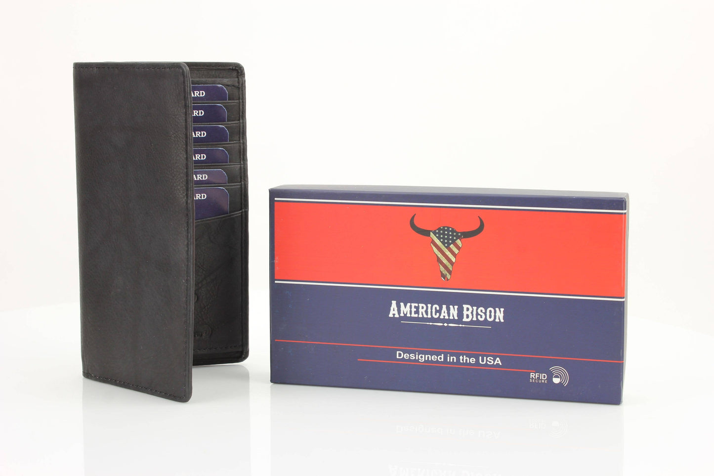 American Bison Oil Pull Up Rodeo Bifold Wallet 15727