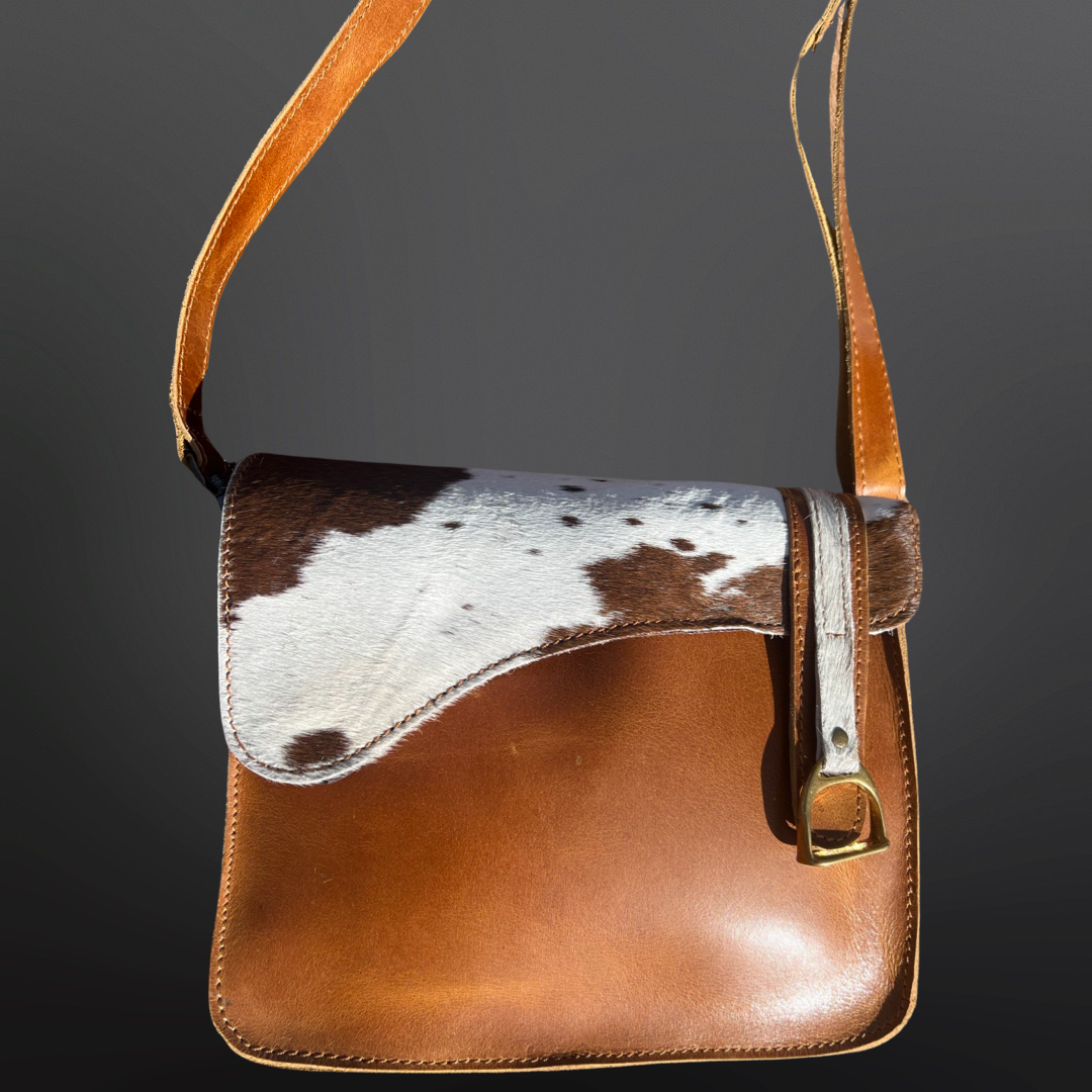 Equestrian English Saddle Crossbody Handbag Purse