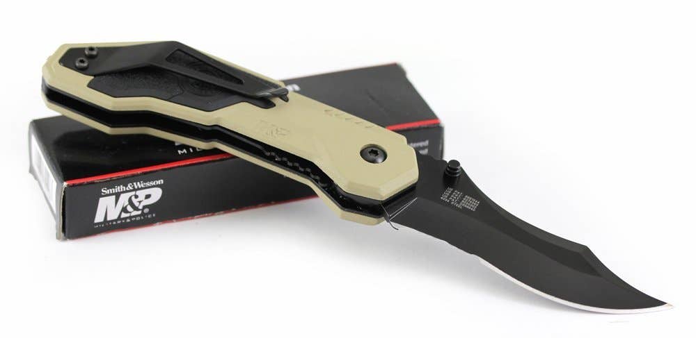 Smith & Wesson Military Police Knife Serrated 3" Stainless Steel Blade #SWMP1BSD
