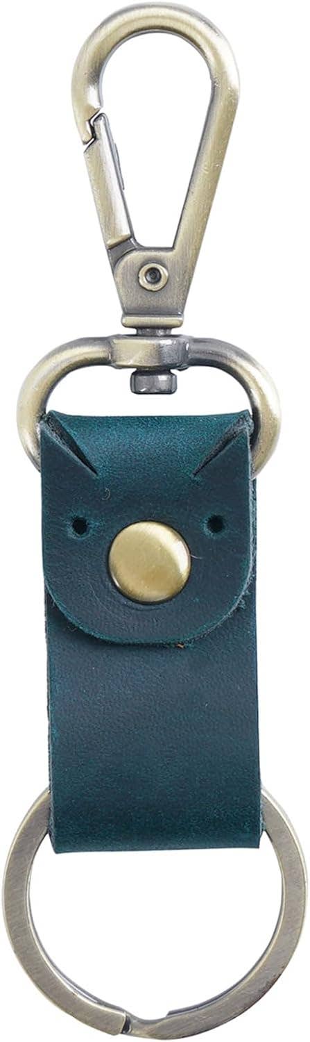 Genuine Leather Keychain, Small Keychain for Man and Women