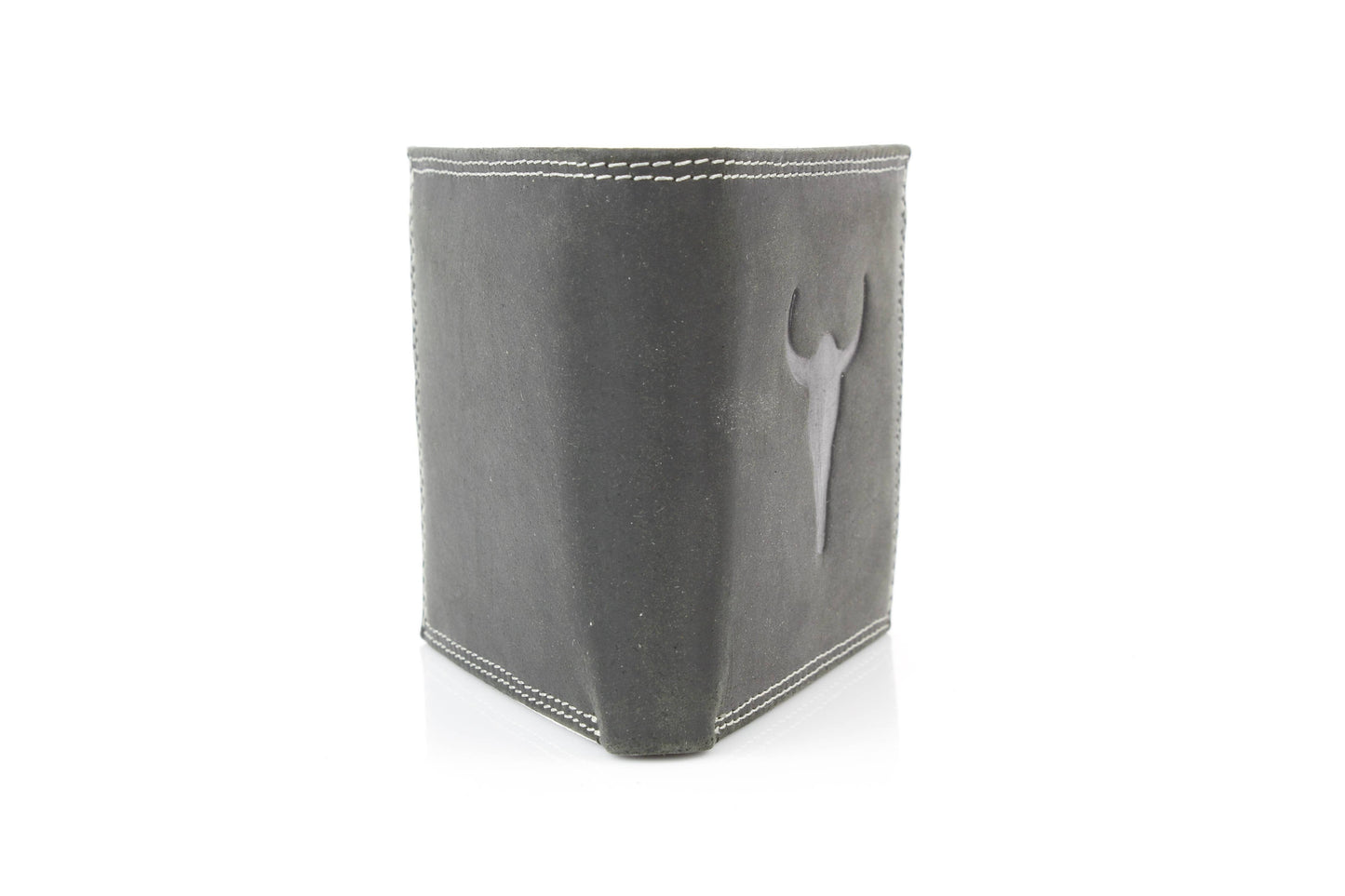 Men’s Bi-Fold Wallet with Embossed Bison Skull ABMW 25-2002