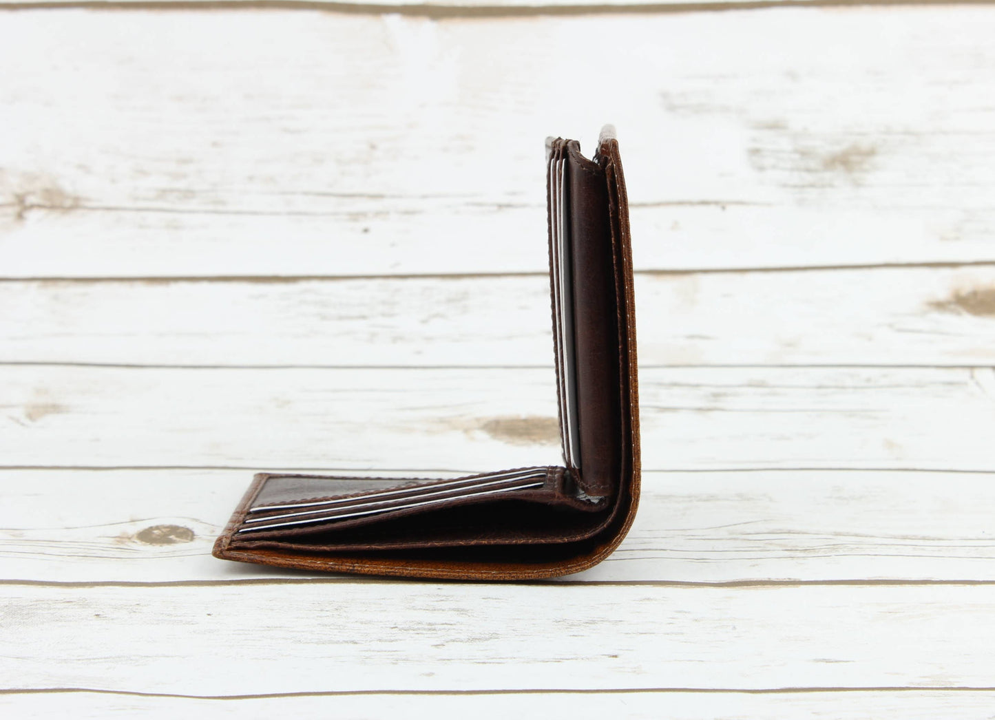 Tooled Leather Men's Wallet In Tan AB W03 Tan