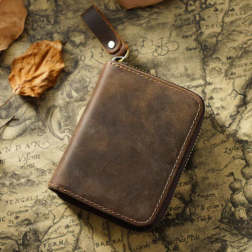 Credit Card Holder for Men Women, Geniune Leather Wallet