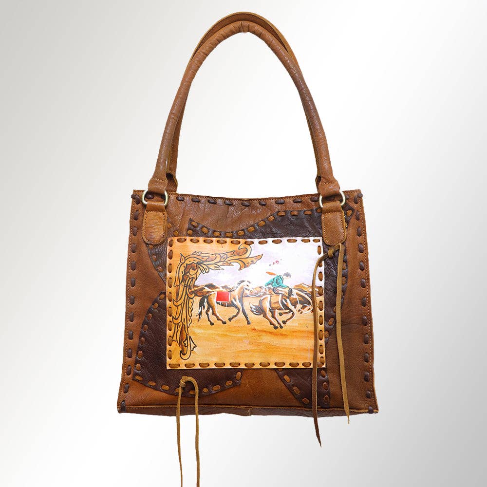 ADBGM248R23 Tote Genuine Western Leather Women Bag