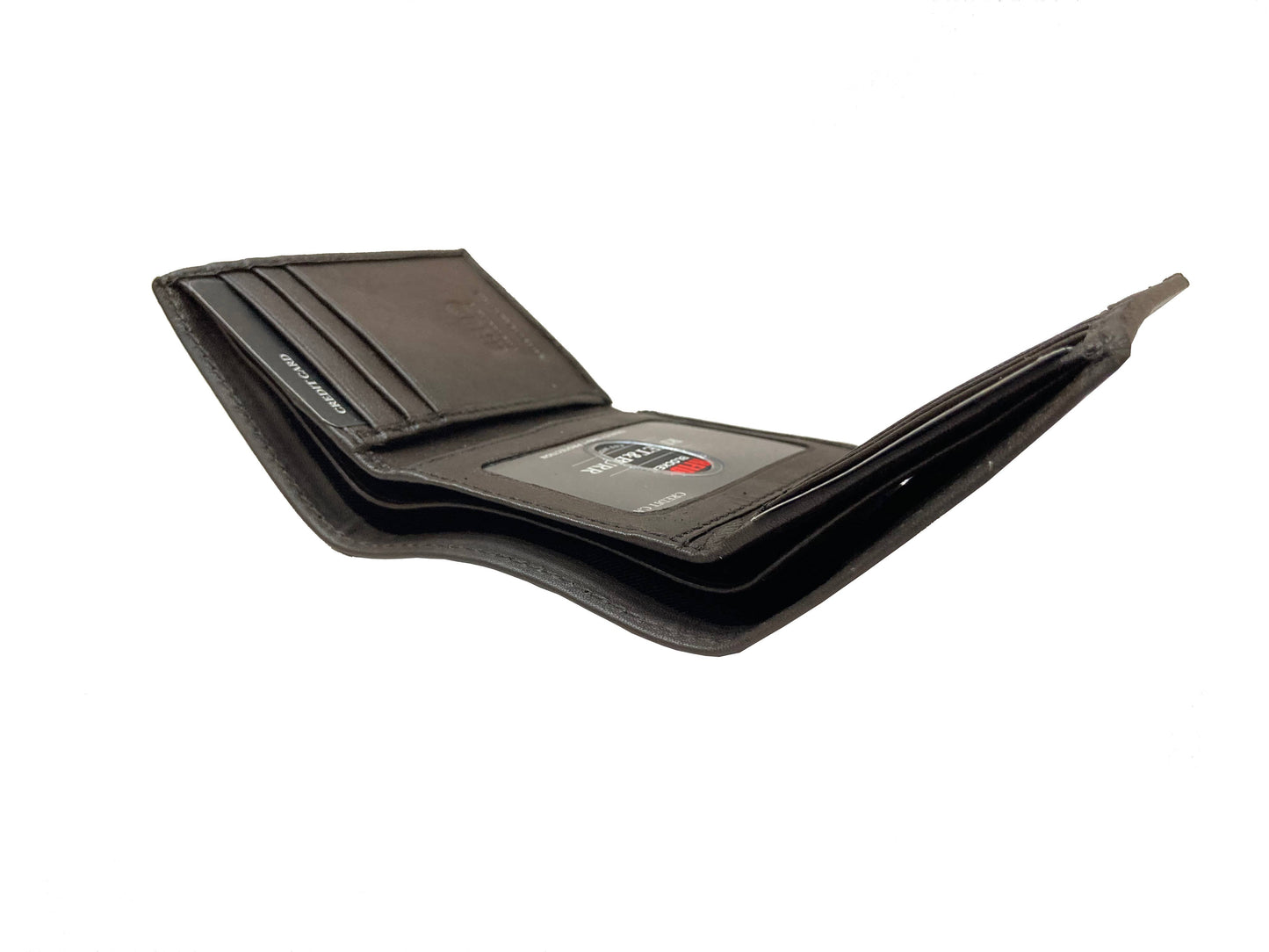 Double Stitch Trifold Metal Badge w/ Vanity Tray & Keychain