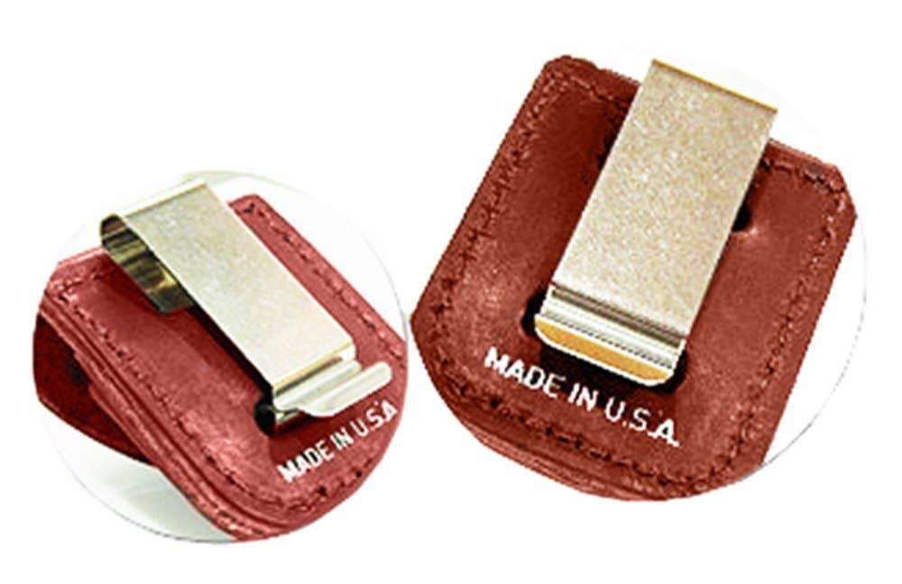 Zippo Brown Leather Pouch for Pocket Lighters