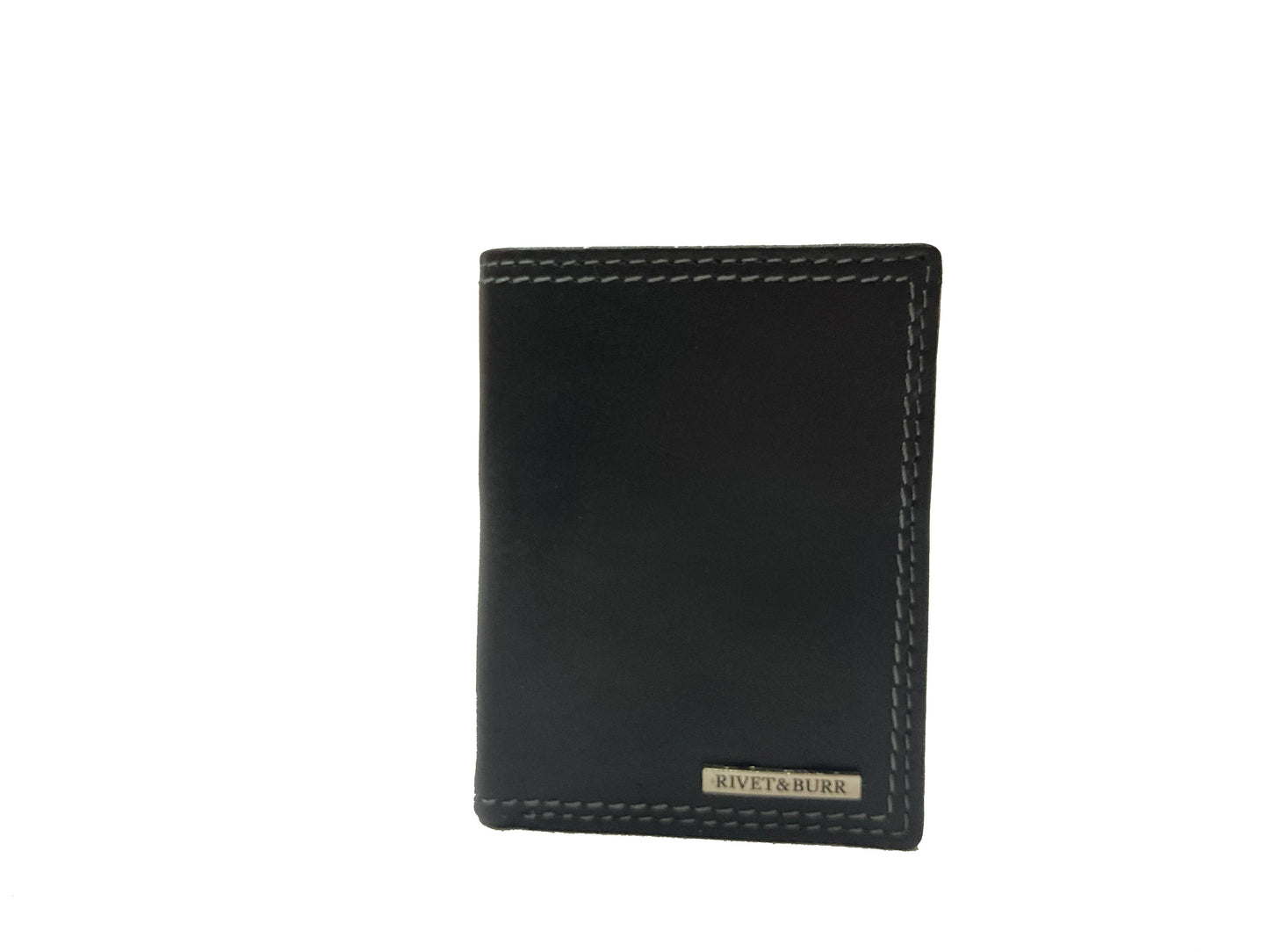 Double Stitch Trifold Metal Badge w/ Vanity Tray & Keychain