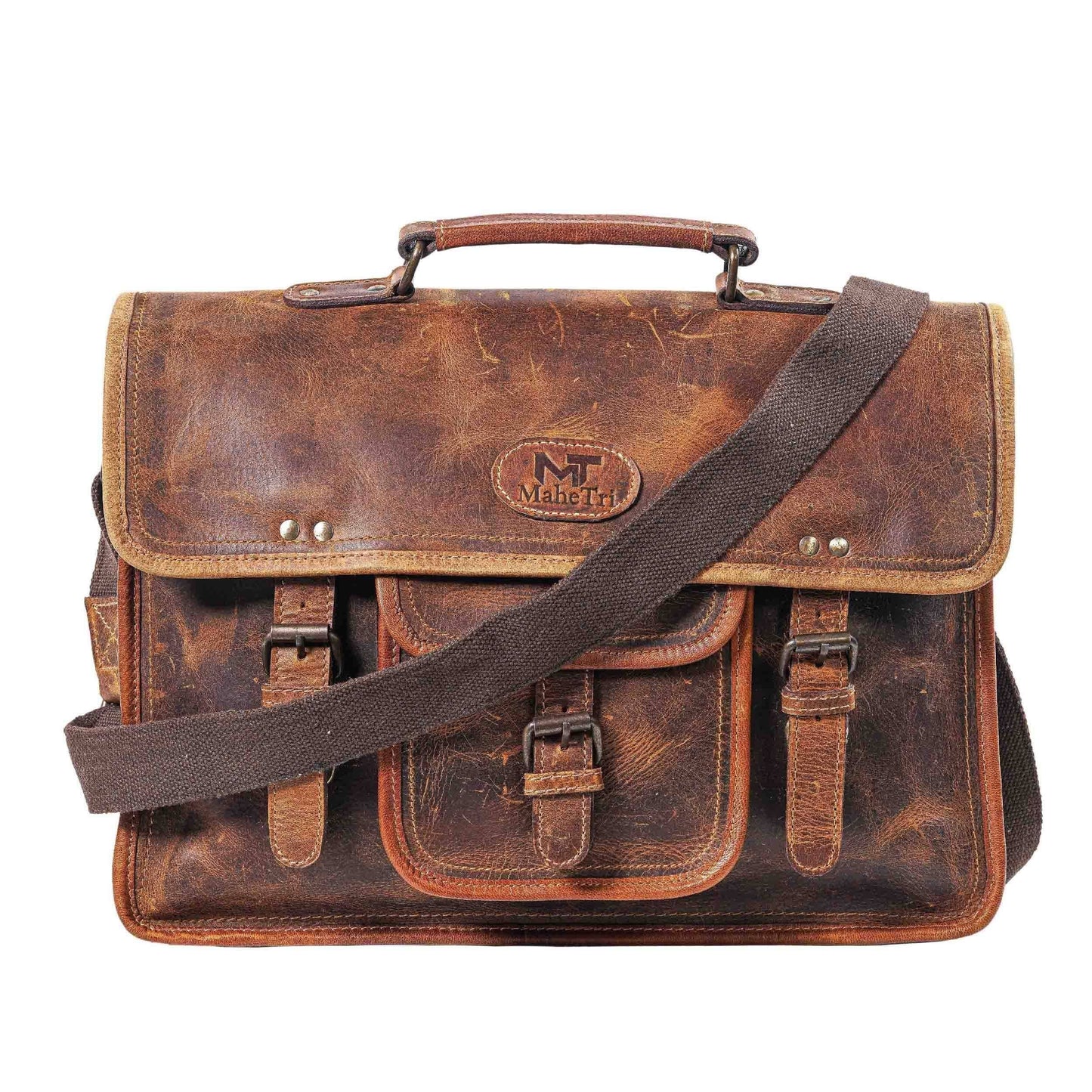 Buffalo Leather Briefcase/ Laptop Bag