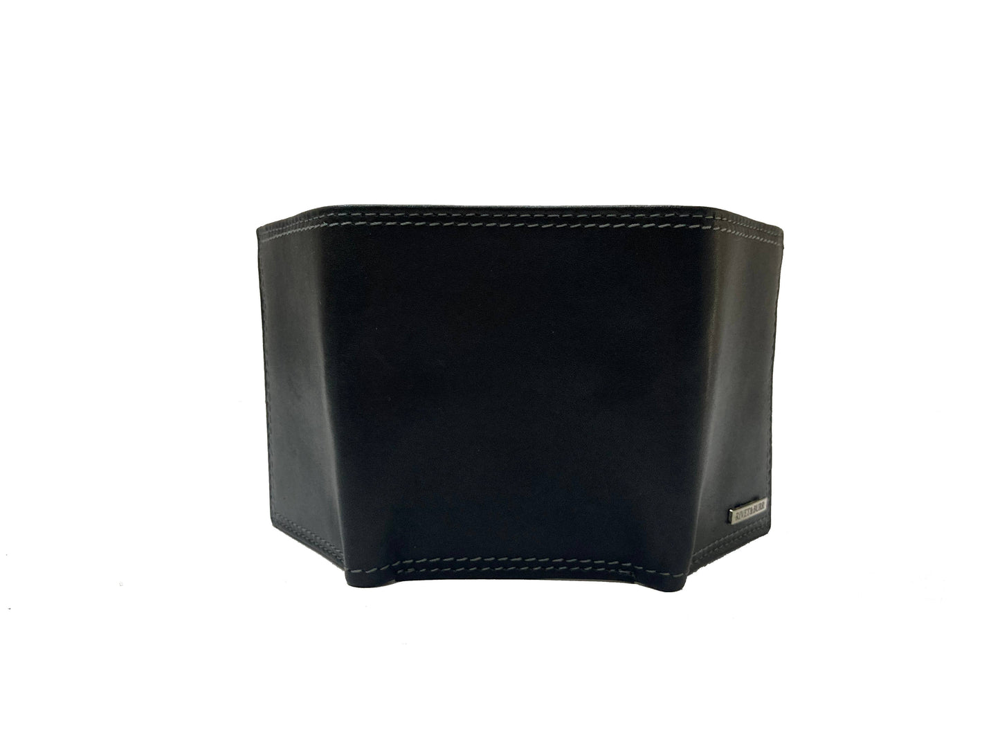 Double Stitch Trifold Metal Badge w/ Vanity Tray & Keychain