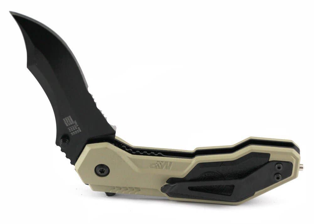 Smith & Wesson Military Police Knife Serrated 3" Stainless Steel Blade #SWMP1BSD