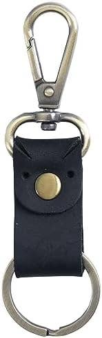 Genuine Leather Keychain, Small Keychain for Man and Women