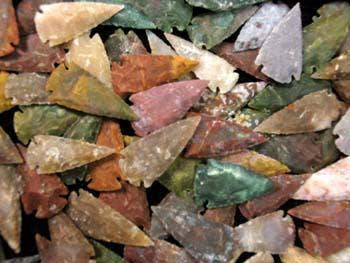 2" Showcase Quality Arrowheads - 50 Quantity