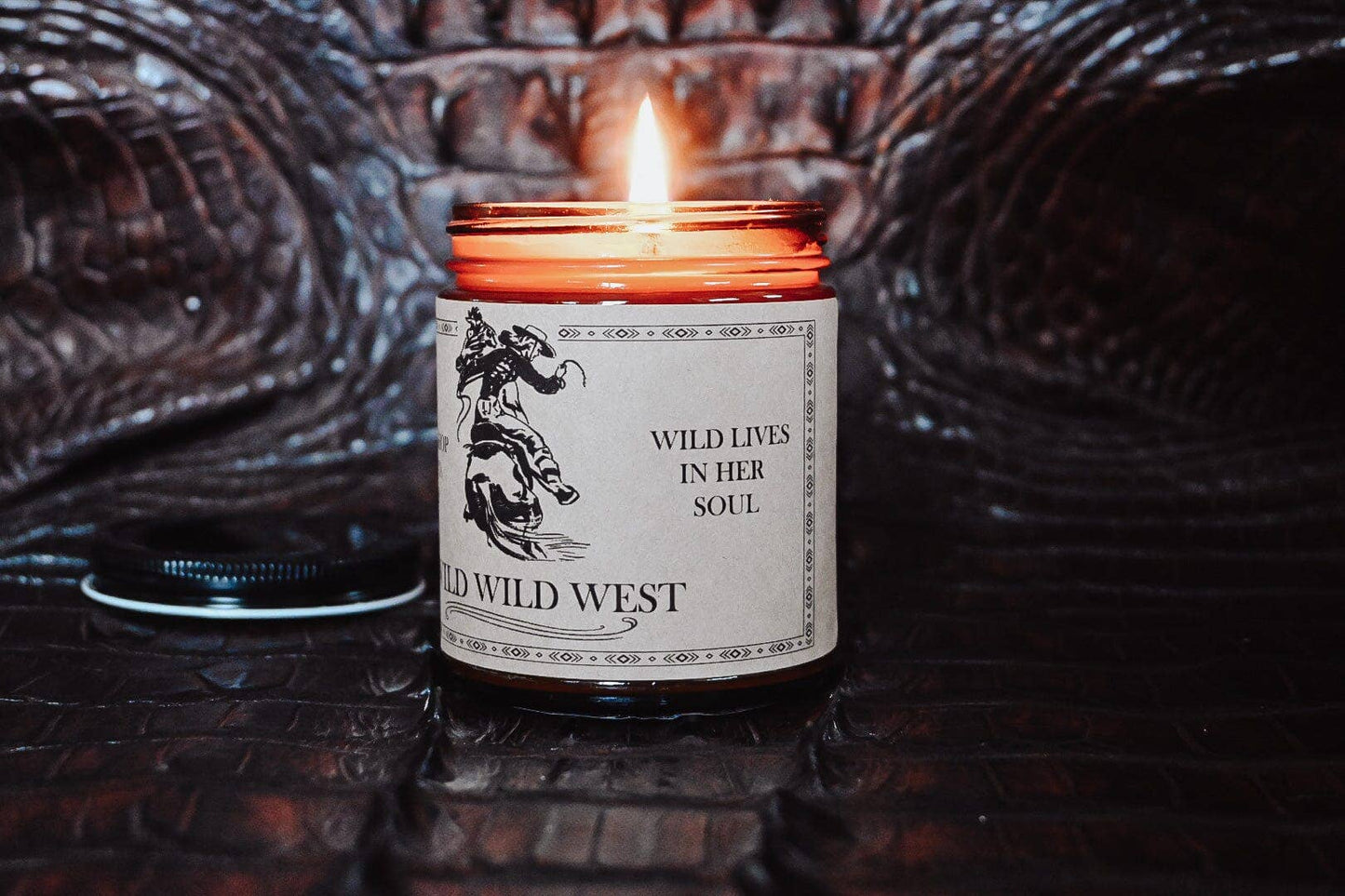 “Wild Wild West” Amber Soy Candle | Western Candle