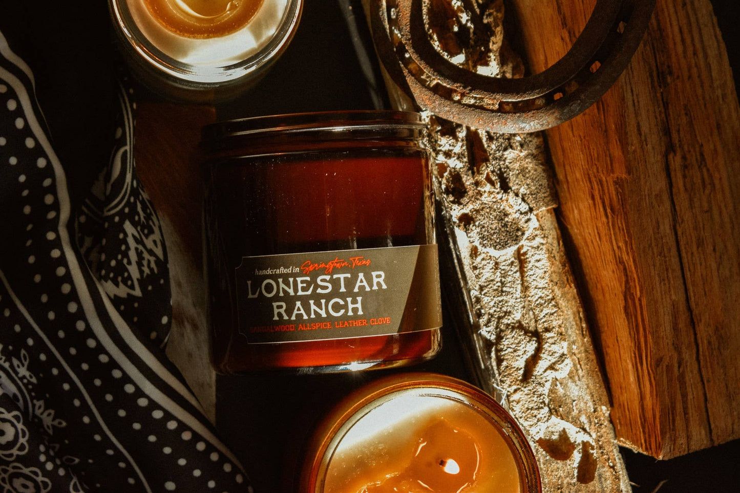 LONESTAR RANCH - Sandalwood, Allspice, Leather Candle