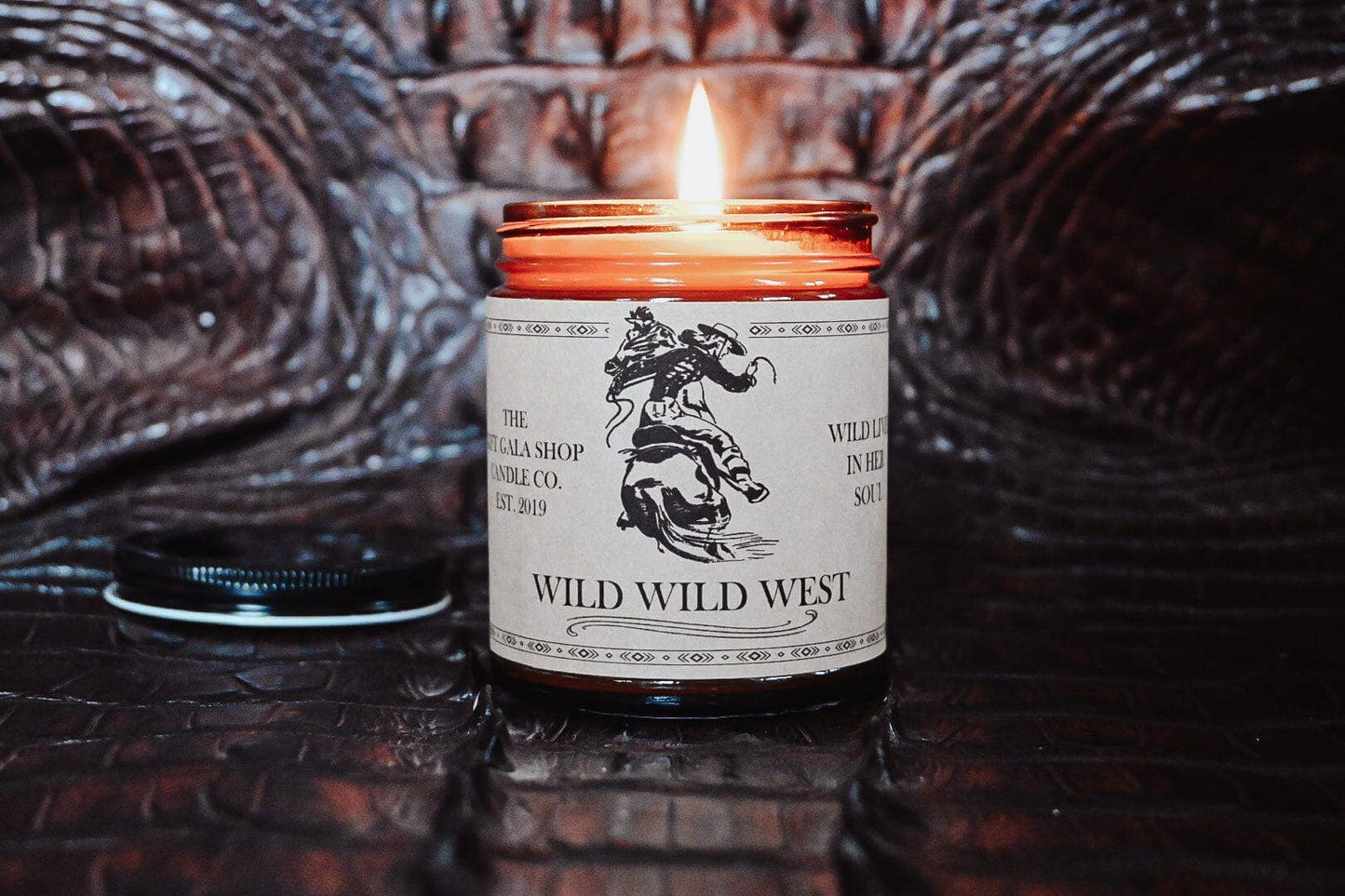 “Wild Wild West” Amber Soy Candle | Western Candle