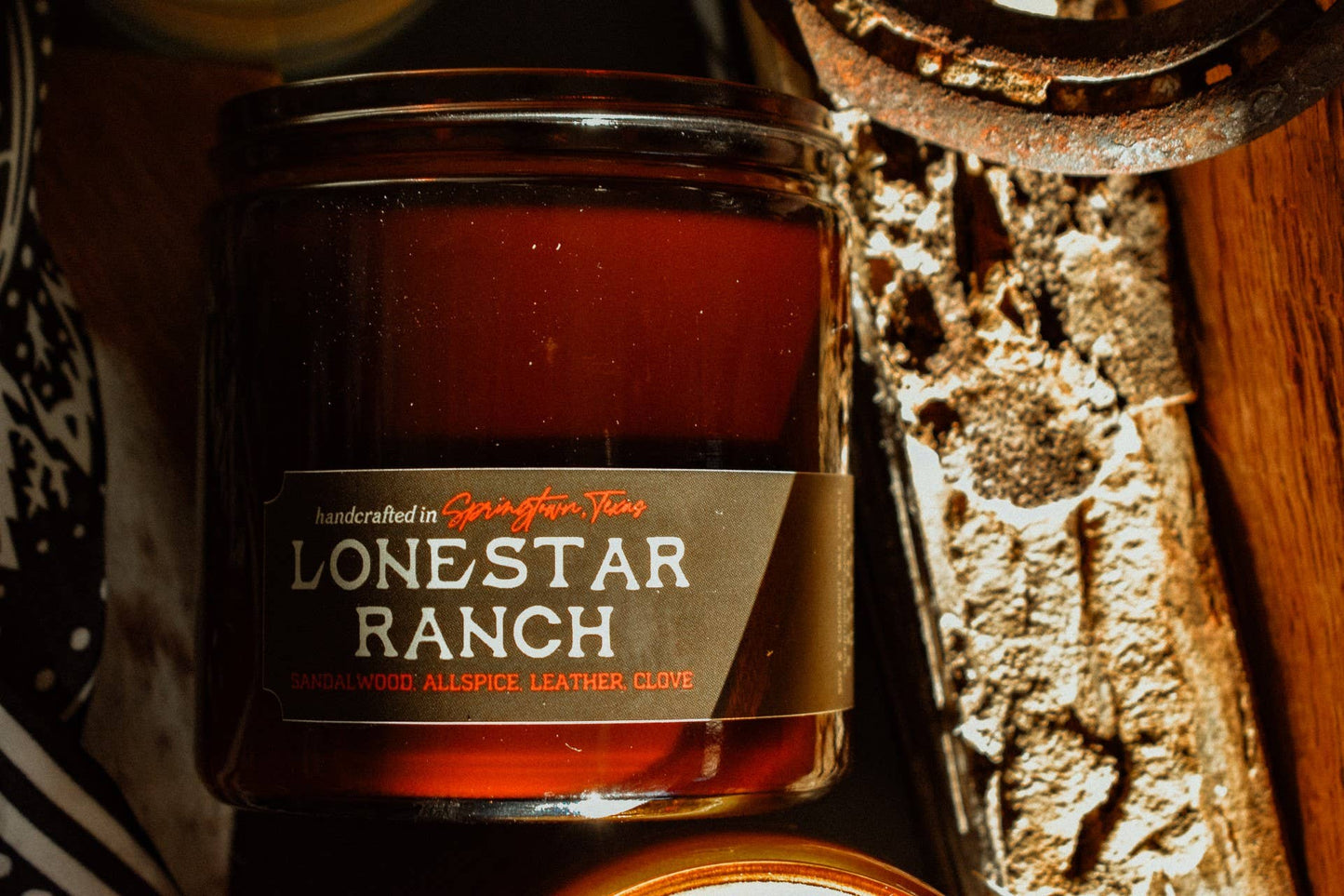 LONESTAR RANCH - Sandalwood, Allspice, Leather Candle