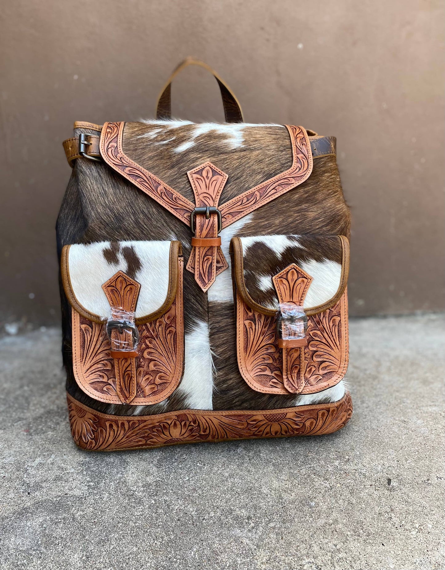 Loren Cowhide Leather Backpack