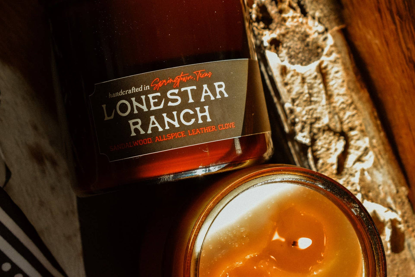 LONESTAR RANCH - Sandalwood, Allspice, Leather Candle