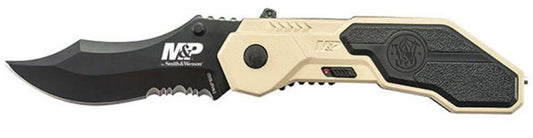 Smith & Wesson Military Police Knife Serrated 3" Stainless Steel Blade #SWMP1BSD