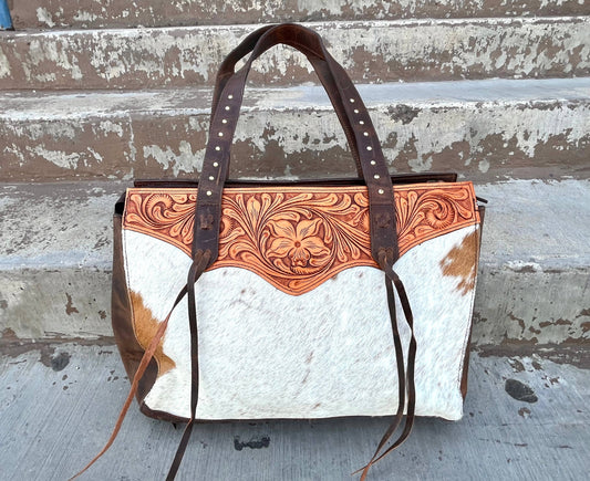 Jesse Cowhide Purse