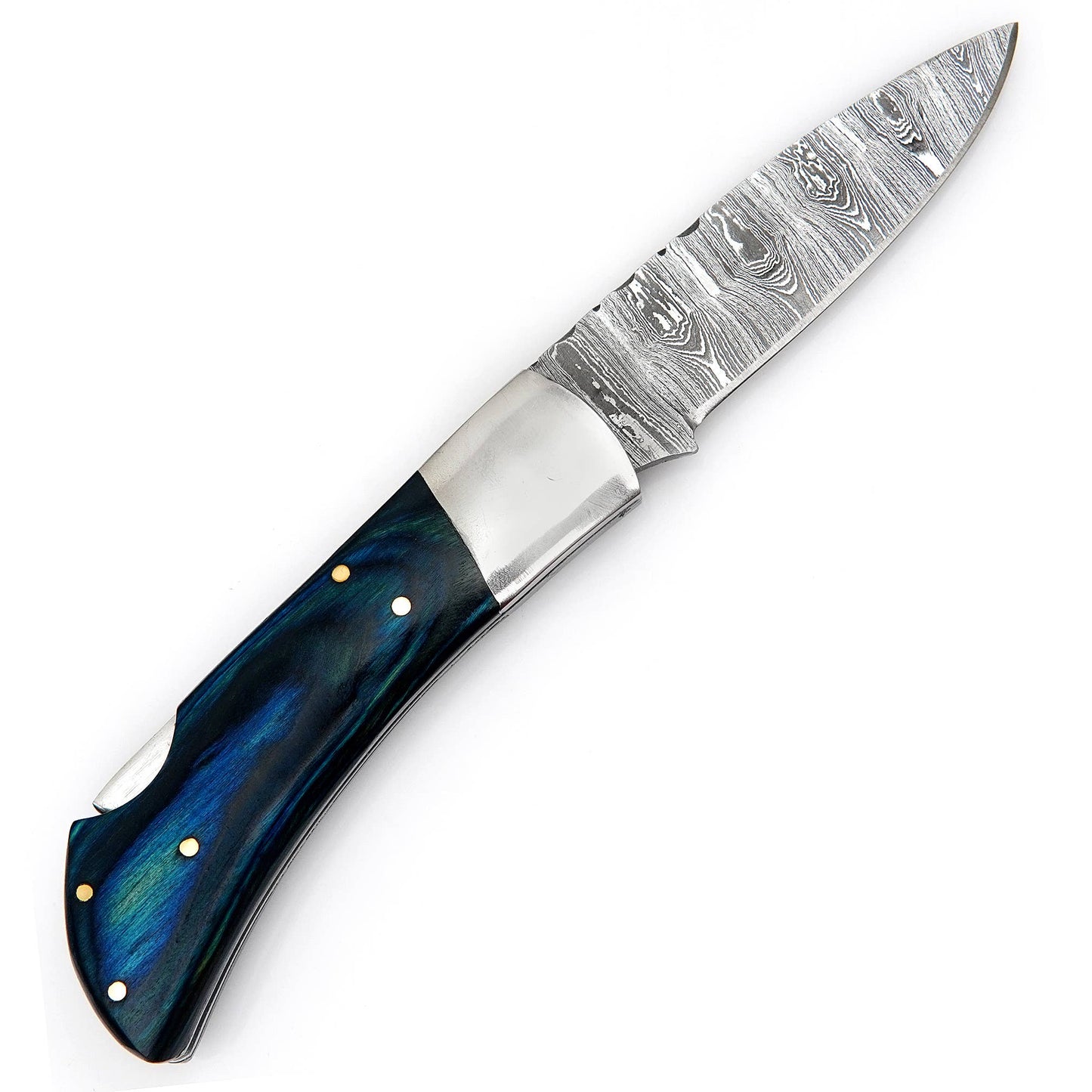 Handmade Beautiful Pocket Knife with Premium Quality Leather