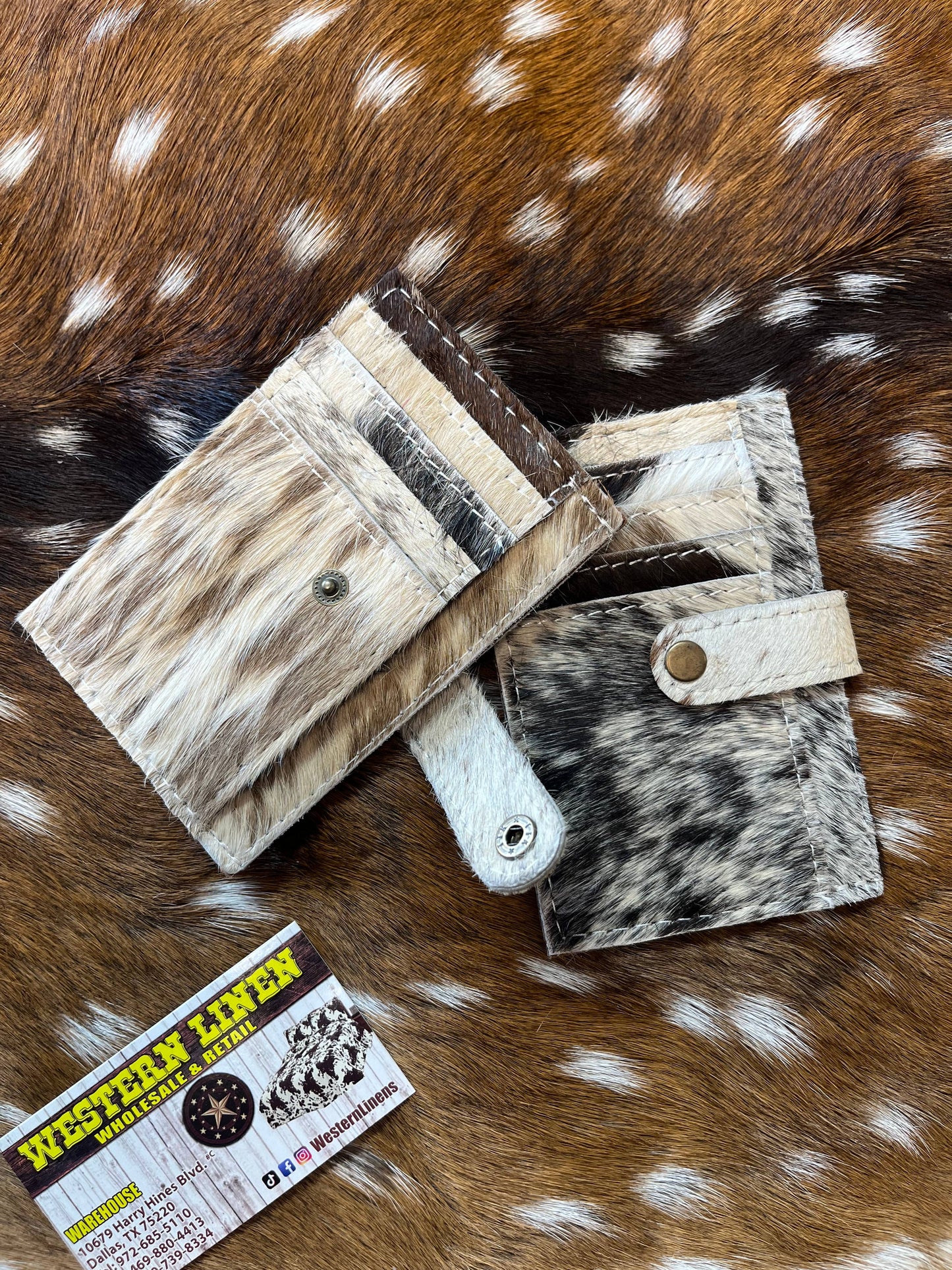 Cowhide Credit Card Wallet - Multi-purpose