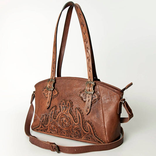 ADBG711A Tote Hand Tooled Genuine Western Leather Women Bag