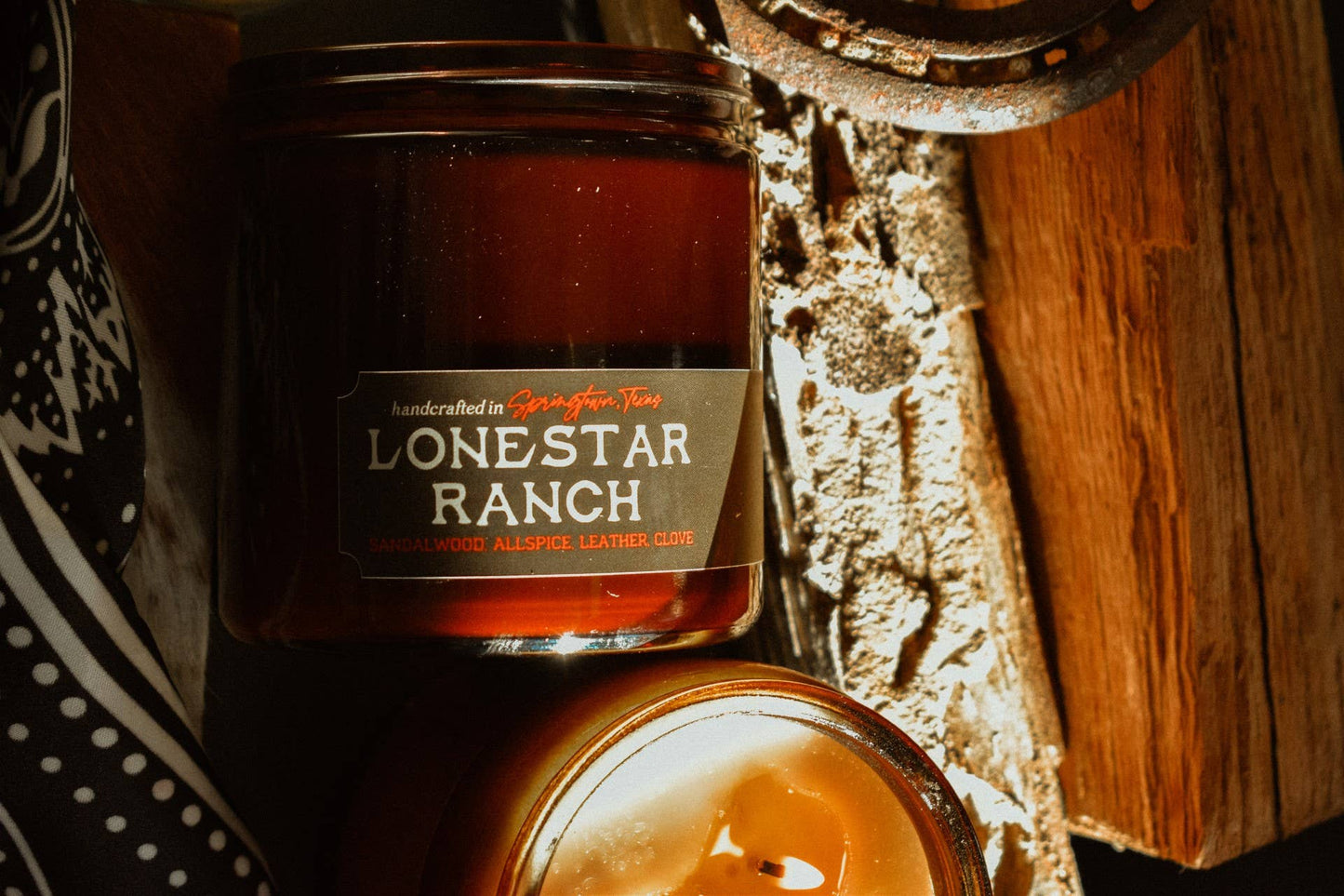 LONESTAR RANCH - Sandalwood, Allspice, Leather Candle