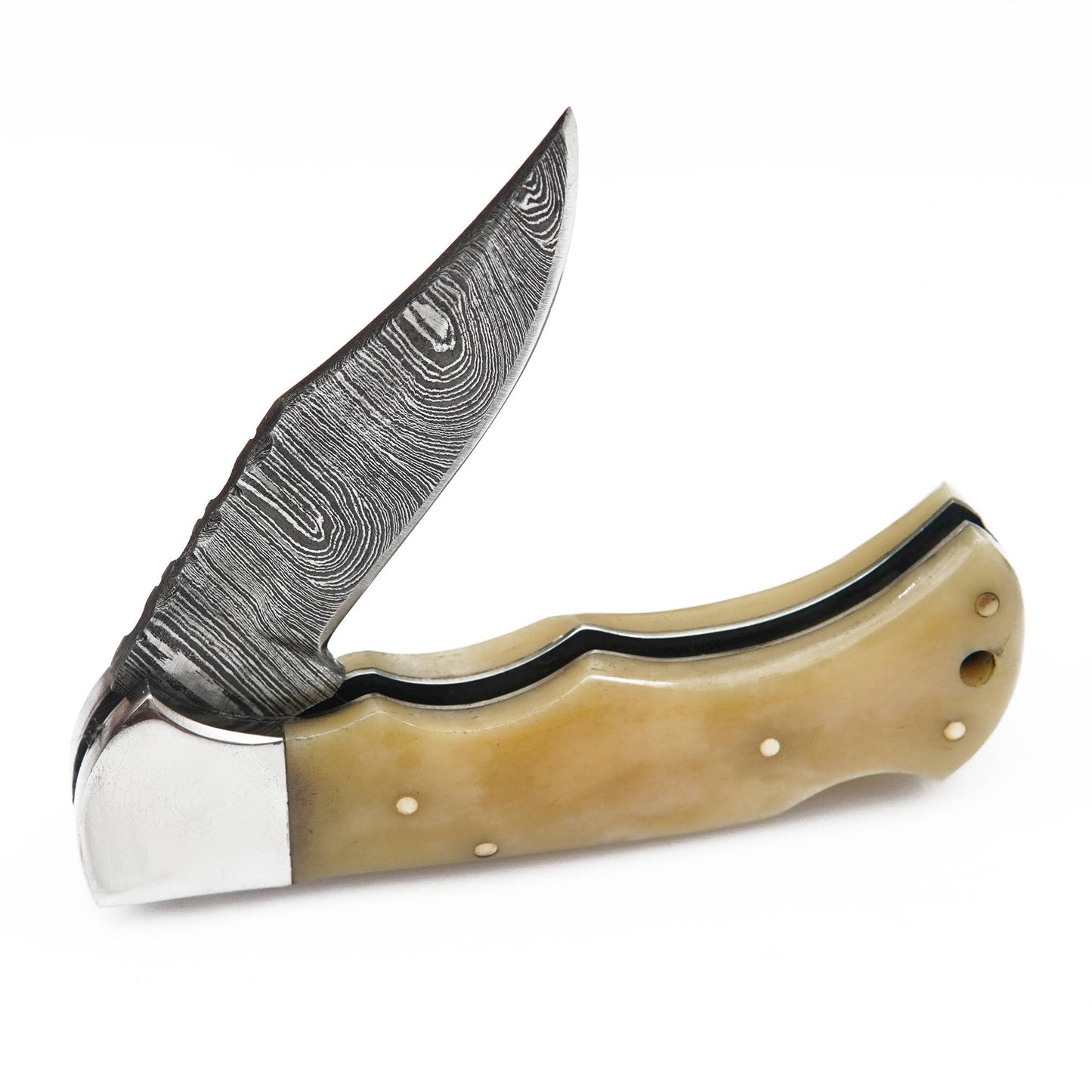 Beautiful Folding and Pocket Knife with Premium Leather case