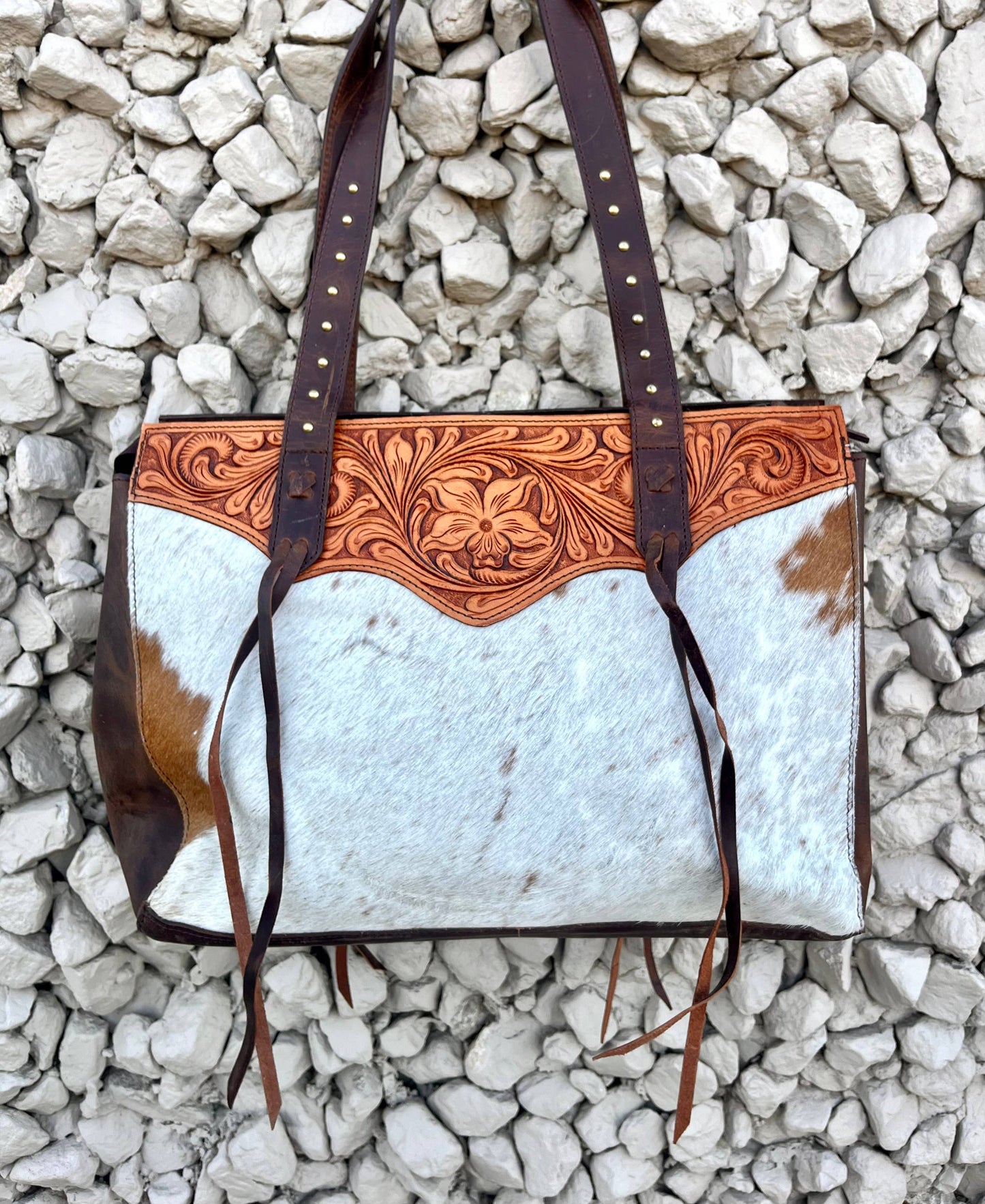 Jesse Cowhide Purse