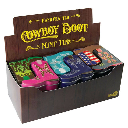 Cowboy Boot Shaped Mint Tins