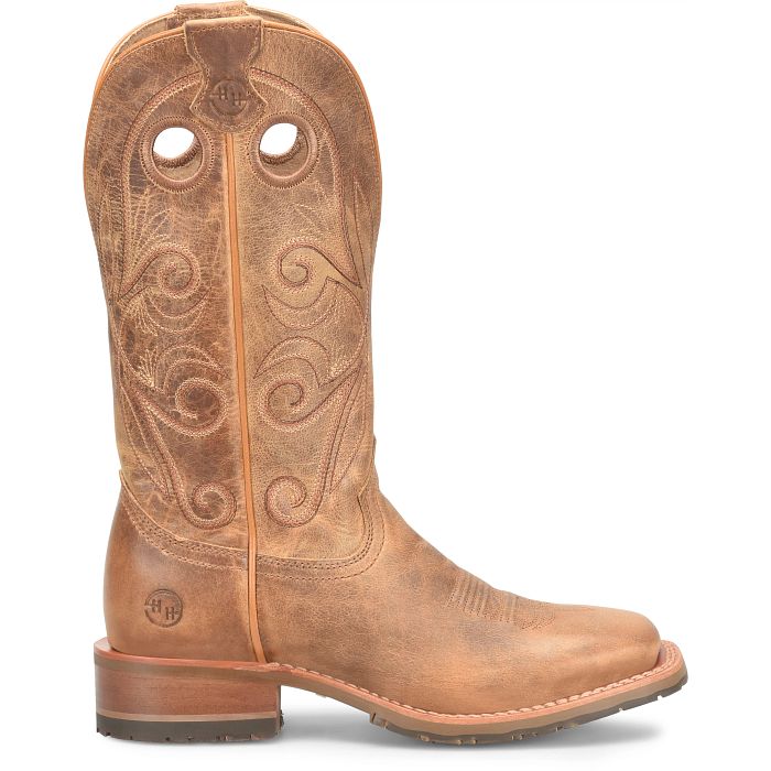 DOUBLE H DH7035 Kenna Womens Domestic Wide Square Toe Roper Western Boot