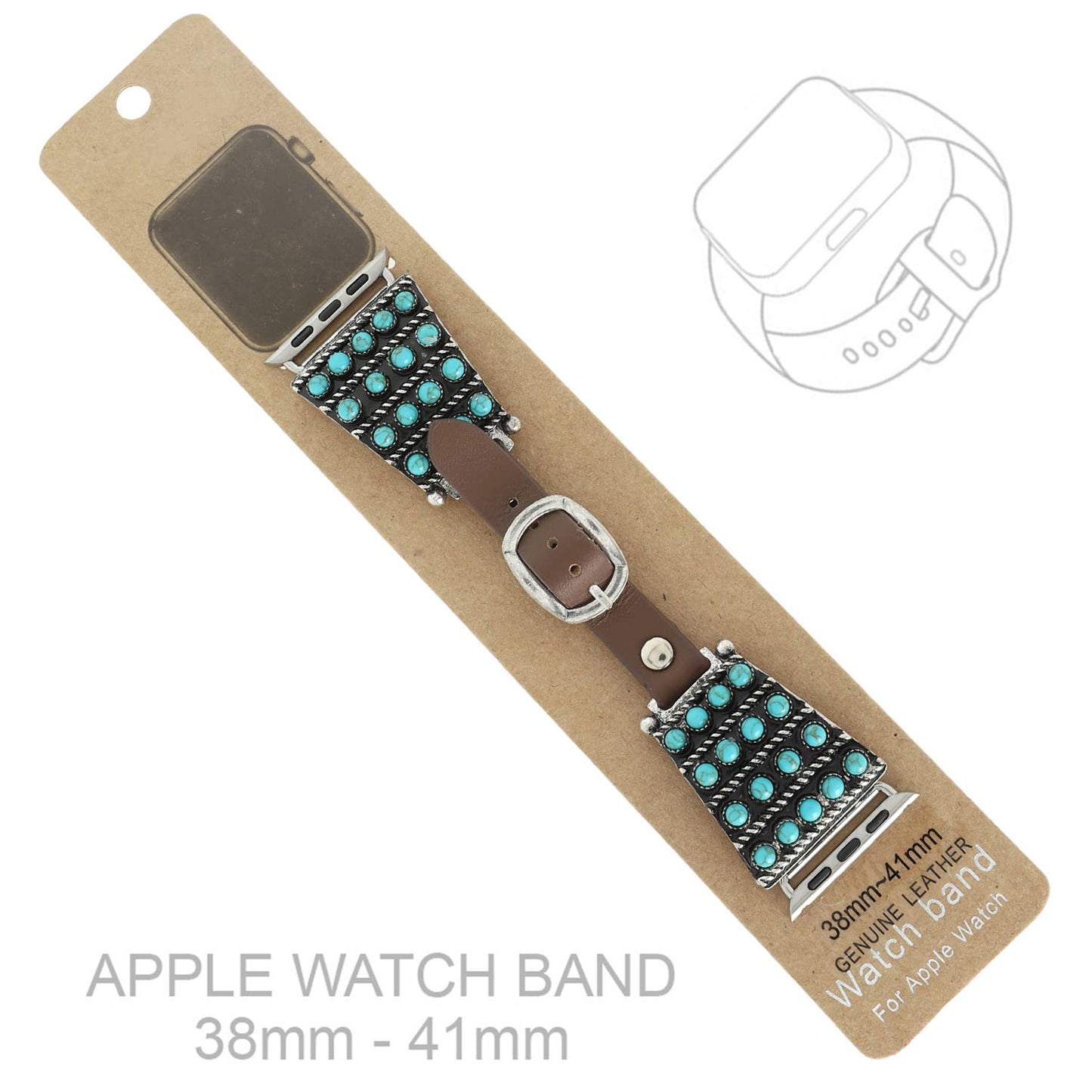 Western Trapezoid Concho Apple Watch Band