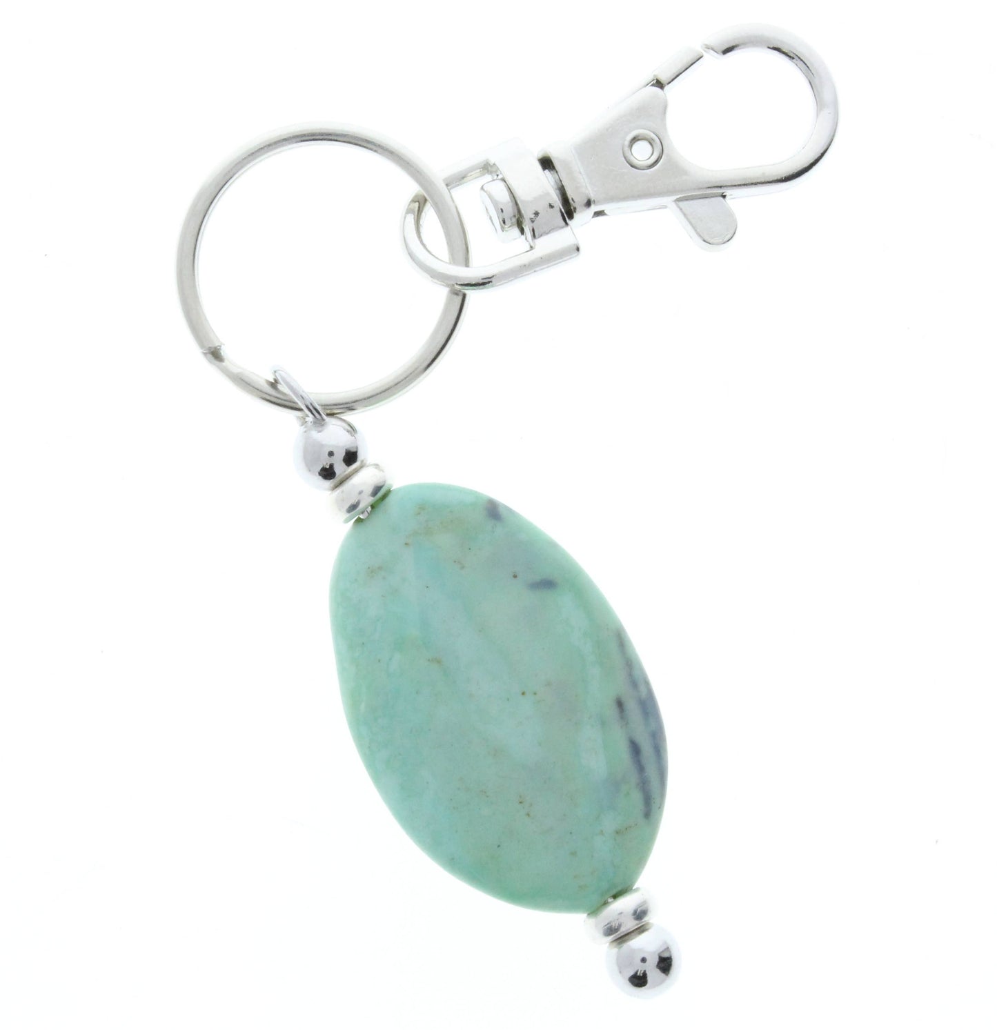 Agate bead Key chain or purse pull