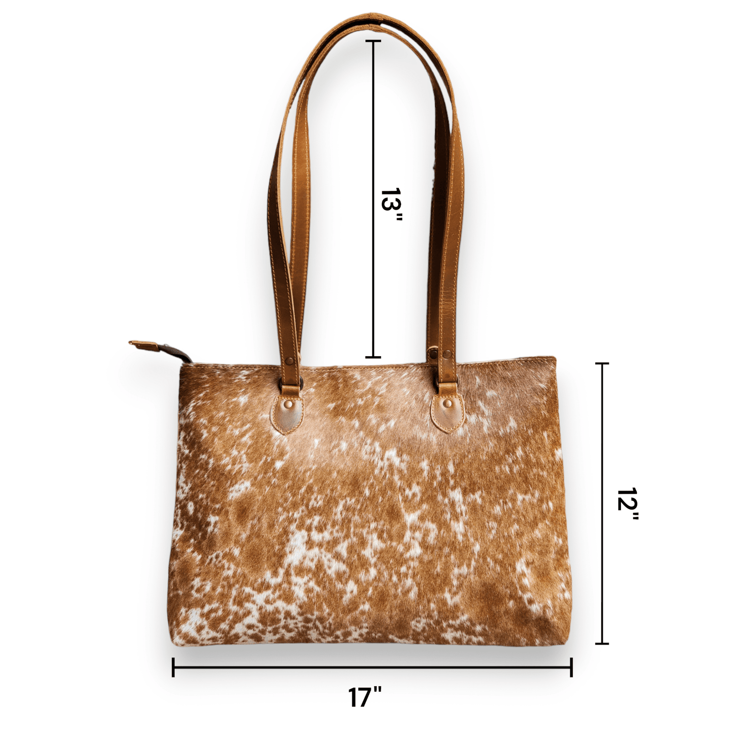 Genuine Cowhide Large Tote Highlands Brown Cowhide Tote Bag