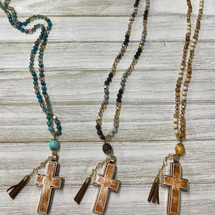 Gypsy Cross Pendant Necklace