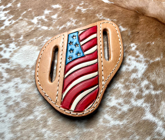 Tooled Sheath- American Flag