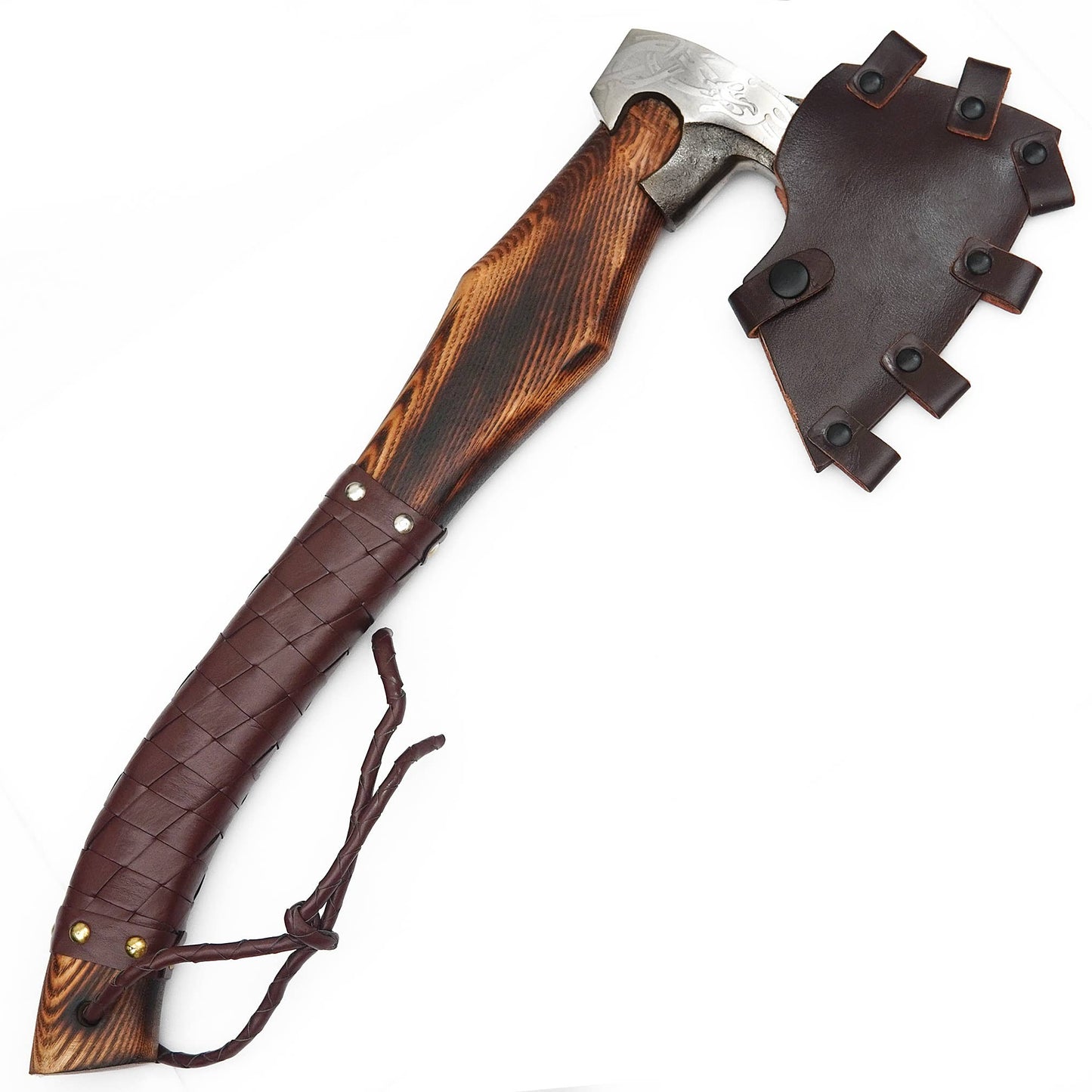 Handmade Beautiful Axe with Leather Cover