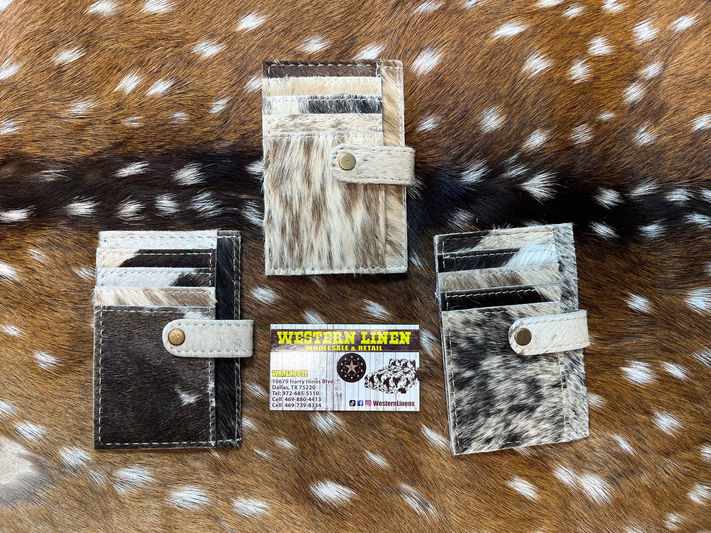 Cowhide Credit Card Wallet - Multi-purpose