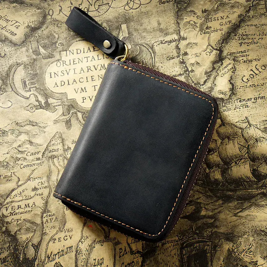 Credit Card Holder for Men Women, Geniune Leather Wallet