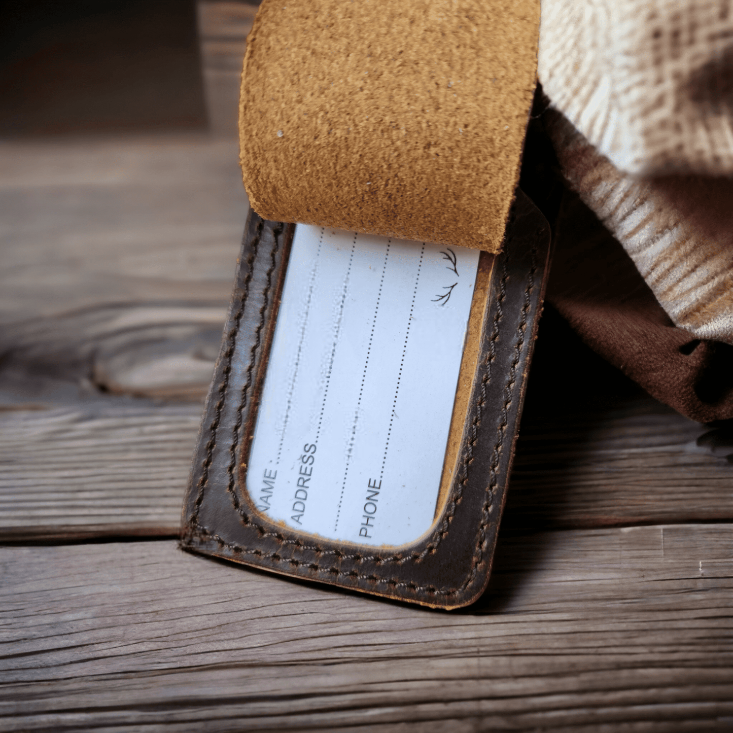 Leather Luggage Tag